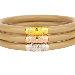 BuDhaGirl Sand Three Kings All Weather Bangles NWT Large